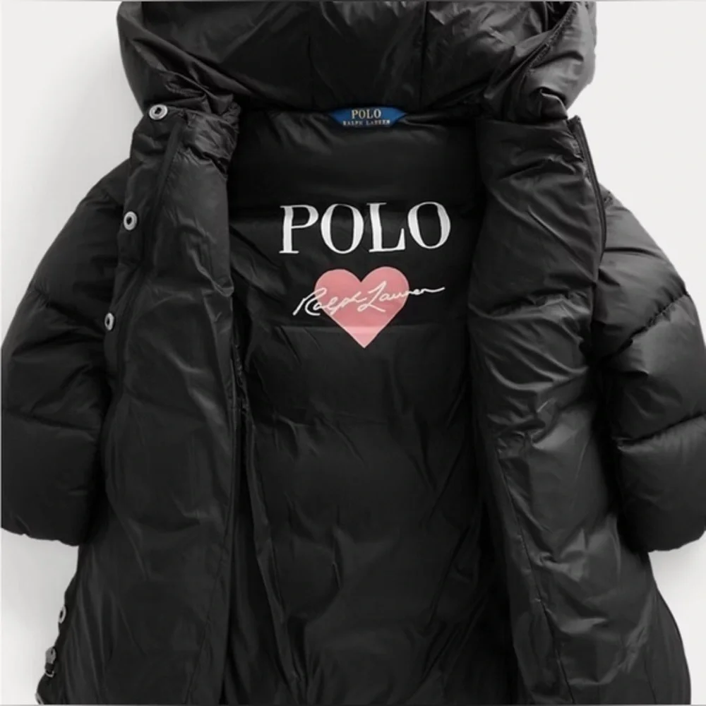 Polo by Ralph Lauren Down Black Hooded Kids Puffer Coat